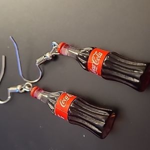 - Coke Cola Bottle Fashion Earrings